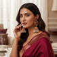 Red Jadao Jhumka Earrings | Gold Plated Pearl Dangle Earrings | Bridal Indian Traditional Jewelry