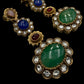 Bollywood Indian Pakistani  Designer Earrings with doublet stone gold plated,Victorian statement piece