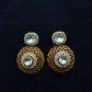 Gold Lattice Statement Earrings | CZ Crystal, Bridal Jewelry