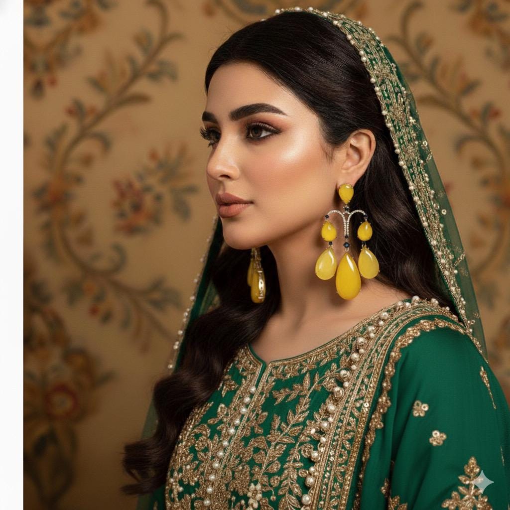 Yellow Crystal Drop Earrings | 22K Gold Plated Bridal Jewelry