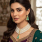 Bollywood ethnic Indian designer choker set antique gold finish set with pearls