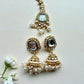 Kundan Jhumka Set | Pearl Maang Tikka, Indian Bridal Jewelry