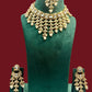 Kundan Necklace Set with Pearls | Indian Wedding Jewelry | Gold plated Choker with Earrings & Maang Tikka | Traditional Polki Jewelry