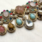 Kundan Necklace Set – Multicolor Stone & Pearl Indian Jewelry