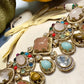 Kundan Necklace Set – Multicolor Stone & Pearl Indian Jewelry