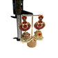 Red Jadao Jhumka Earrings | Gold Plated Pearl Dangle Earrings | Bridal Indian Traditional Jewelry