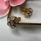 Gold plated Indian mozonite statement Ring