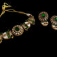 Kundan Choker Necklace Set – Emerald Green, Sabyasachi Inspired Indian Jewelry