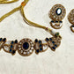 Kundan Choker Necklace Set – Emerald Green, Sabyasachi Inspired Indian Jewelry