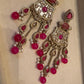 Elegant Blue Jhumka Earrings with stone Accents - Traditional Indian Jewelry