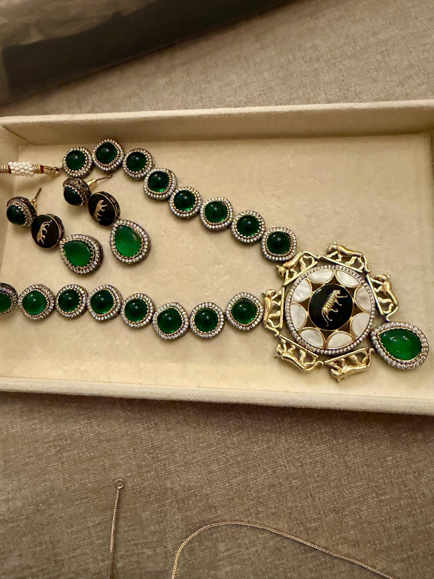 Luxury emerald green color. Beautifully crafted