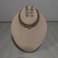 Bollywood polki monzonite ad Stone Necklace Set, Indian Bridal Jewelry