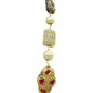 Pearl Mala Antique Gold Finish Jewelry Set - Traditional Indian Elegance