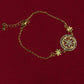 Gold Plated Crystal Charm Bracelet | Dainty Adjustable Women’s Jewelry | Handmade Everyday Gift Bracelet