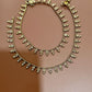 Gold Kundan Anklet Set | Indian Payal with CZ Stones | Bridal Foot Jewelry | Handmade Ethnic Anklets for Women | Traditional Jewelry