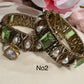 Bollywood Bangle Set: Antique Gold, Mother of Pearl, CZ Stones
