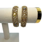 CZ Stone Antique Gold Kada Set | Traditional Indian Bangles