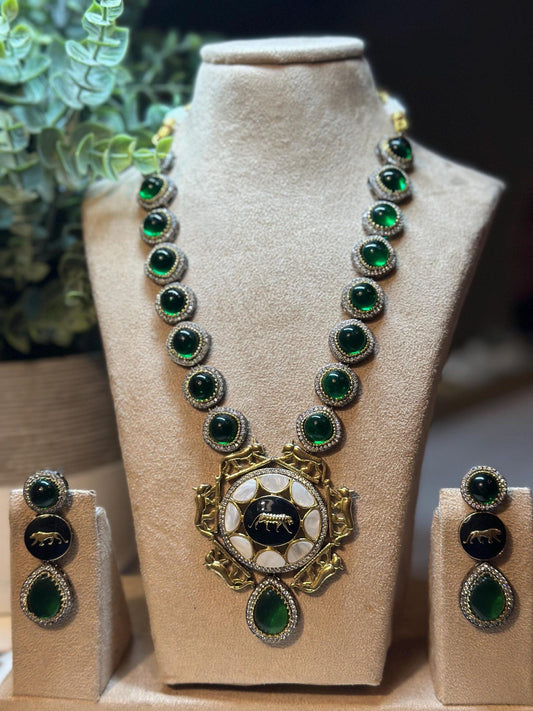 Sabyasachi inspired emerald green color. Beautifully crafted