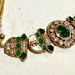 Kundan Choker Necklace Set – Emerald Green, Sabyasachi Inspired Indian Jewelry