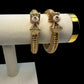 Chunky Kada Set Rajwari Gold Plated Size 2.6/2.8 Openable