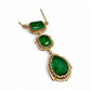 Emerald Green Necklace Set | Gold Plated Indian Bridal Jewelry