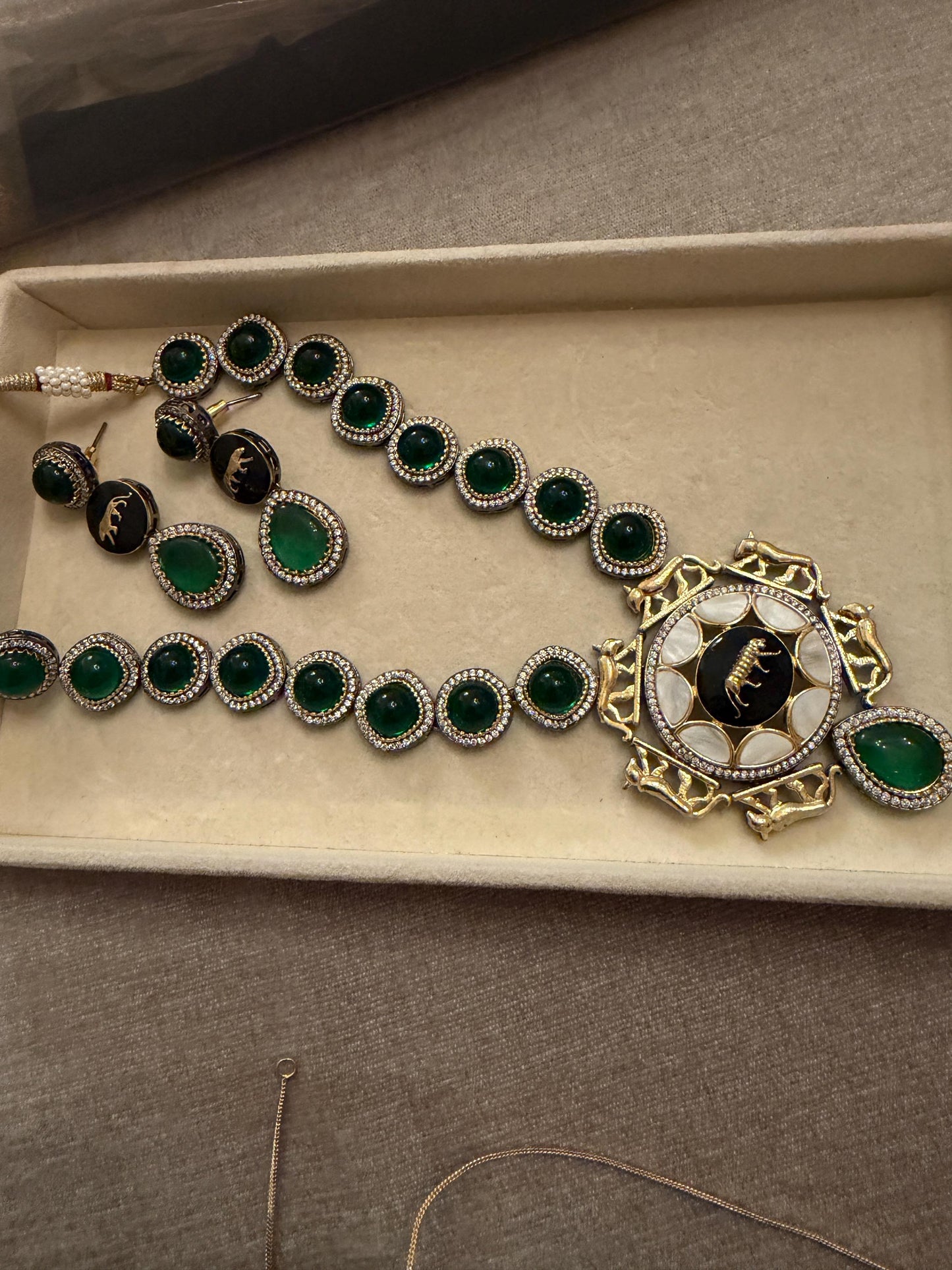 Luxury emerald green color. Beautifully crafted