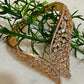 Winged Crystal Gold Bracelet | CZ Bridal Bangle | Party Wear Statement Bracelet | Adjustable Gift for Her | Luxury Fashion Jewelry
