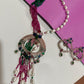 Regal Ruby Enamel Necklace Set | Luxury Wedding Jewelry Set for Her