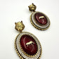 Bollywood Sabyasachi  inspired  Indian Designer Earrings , gold finish,Victorian,Ad stones