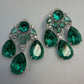 Sparkling Teardrop Crystal Earrings | Luxury Statement Drop Earrings | 6 Color Options | Bridal & Party Jewelry