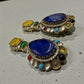 Multicolor Kundan Drop Earrings | Boho Statement Dangle Jewelry | Ethnic Bridal Long Earrings designer high end