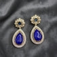 Teardrop Earrings • Kundan Pearl Dangle Earrings • Bridal Statement Jewelry • 7 Color Options