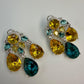 Sparkling Teardrop Crystal Earrings | Luxury Statement Drop Earrings | 6 Color Options | Bridal & Party Jewelry
