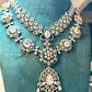 Bridal Statement Necklace, Cubic Zirconia Jewelry Set