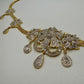 Gold Tone Floral Waist Chain Belt • Embellished Bridal Kamarbandh • Adjustable Wedding Jewelry