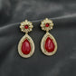 Teardrop Earrings • Kundan Pearl Dangle Earrings • Bridal Statement Jewelry • 7 Color Options