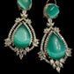 Gold Tone Teardrop Earrings | Bridal Statement Jewelry