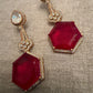 Gold Tone Teardrop Earrings | Bridal Statement Jewelry