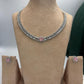 Silver tone delicate Necklace Set with Pink Center Accent • Elegant Necklace & Stud Earrings • Bridal Party Jewelry