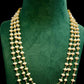 Layered Pearl Chain Necklace Gold Tone | Minimal Bridal Pearl Necklace | Wedding & Festive Statement Jewelry