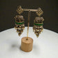 Elephant Jhumka Earrings | Traditional Indian Statement Earrings | Pearl Drop Gold Tone Jewelry