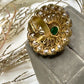 Maha Rani Gold plated antique finish kundan bold ring
