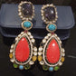 Kundan Teardrop Earrings | Multicolor Crystal Bridal Jewelry