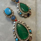 Kundan Teardrop Earrings | Multicolor Crystal Bridal Jewelry