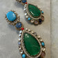Kundan Teardrop Earrings | Multicolor Crystal Bridal Jewelry