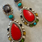 Kundan Teardrop Earrings | Multicolor Crystal Bridal Jewelry