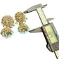 Gold Tone Jhumka Earrings | Pearl Beaded Statement Earrings | Bridal and Festive Indian Jewelry