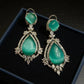 Gold Tone Teardrop Earrings | Bridal Statement Jewelry