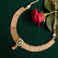 Bollywood ethnic Indian rajwari designer choker necklace antique gold plated finish.