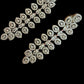 Crystal Leaf Drop Earrings | Silver Tone Bridal Jewelry